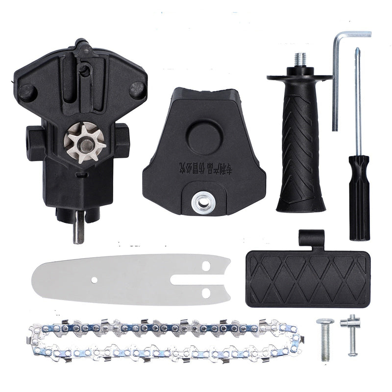 Kit adaptador de motosserra para furadeira elétrica de 6" e chave de fenda